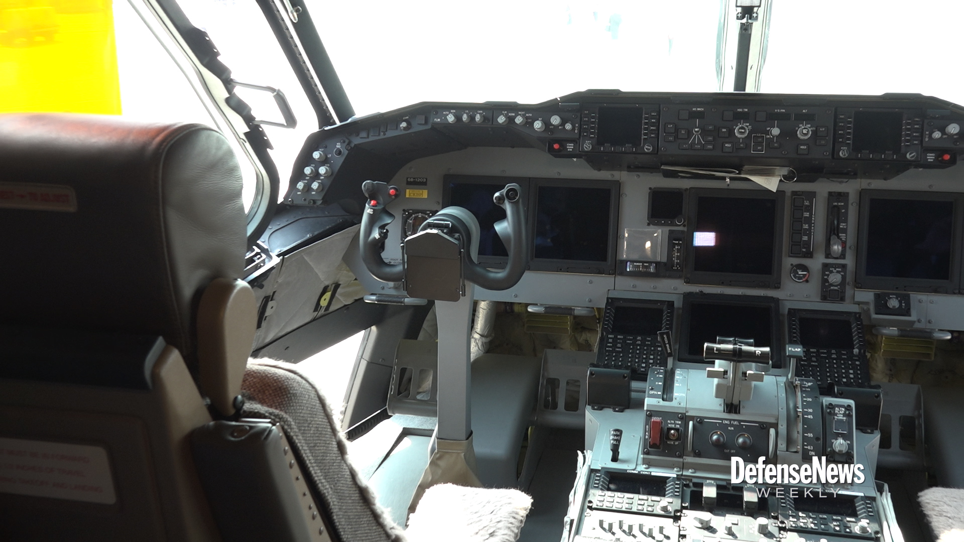 Inside the cockpit of the Kawasaki C-2, Japan's newest airlifter